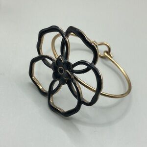Pilgrim enamel flower metal bracelet.